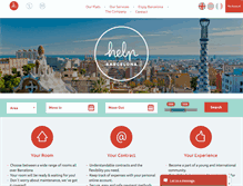 Tablet Screenshot of helpbarcelona.com
